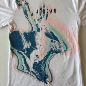 Jordan White and Blue Graphic Tee